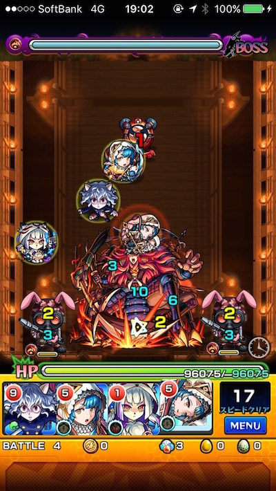 モンストこげつひめボス1