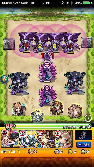 モンストユウキステージ1