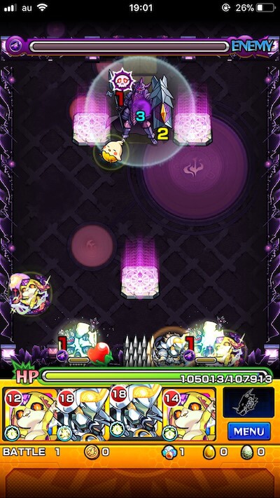 モンスト愛染明王ステージ1敵呼び出し後