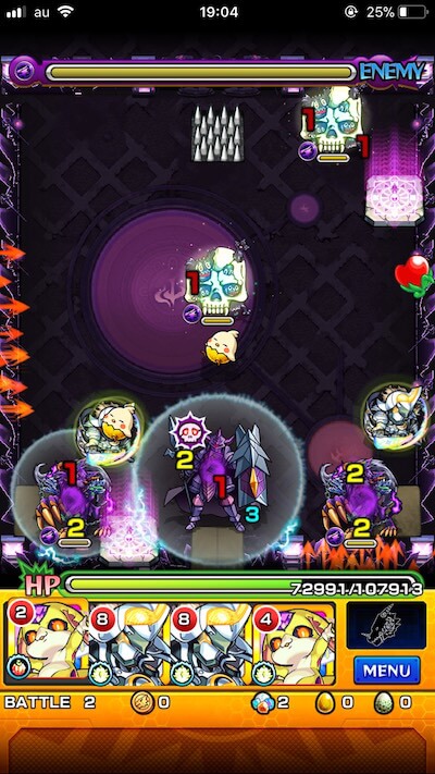 モンスト愛染明王ステージ2敵呼び出し後