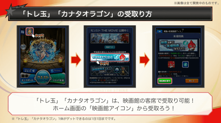 カナタオラゴン受け取り方