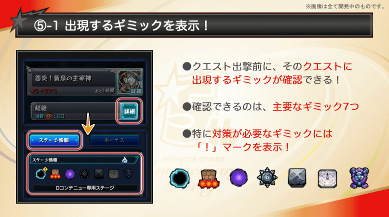 ギミック表示