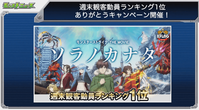 週間観客動員ランキング1位キャンペーン
