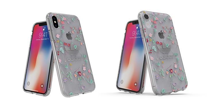 【iPhone XS／XR】クリアケースにカラフルな花柄。adidas(アディダス)の新作iPhoneケース登場！