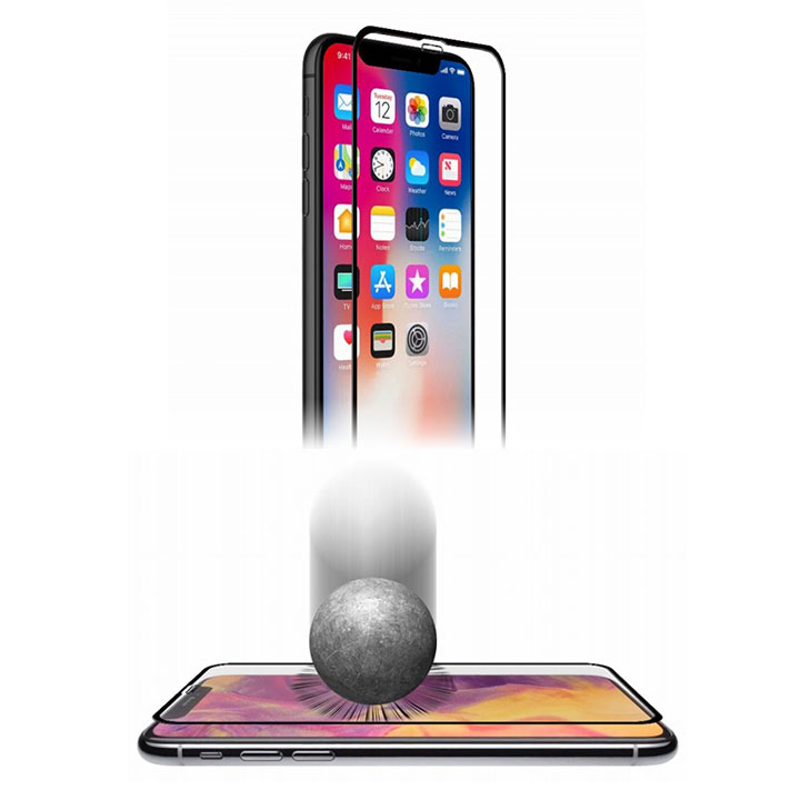 A+ GLASS Screen Protector 画面フルカバー強化ガラスフィルム 透明タイプ for iPhone XR