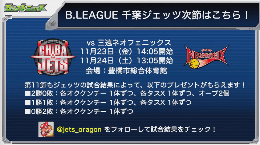 Bリーグ次節