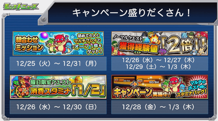 各種キャンペーン