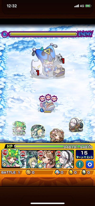 北風の遊地 ステージ4 バトル1
