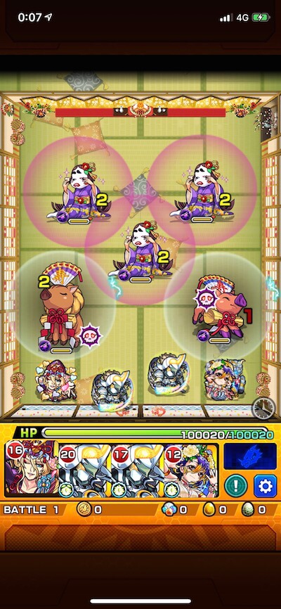 モンストシシジロー&ウリリ ステージ1