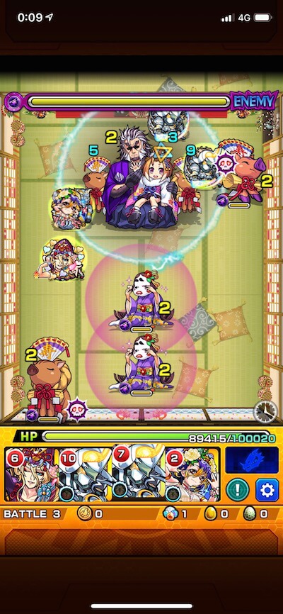 モンストシシジロー&ウリリ ステージ3