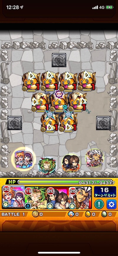 初春の遊地4 ステージ5 バトル1