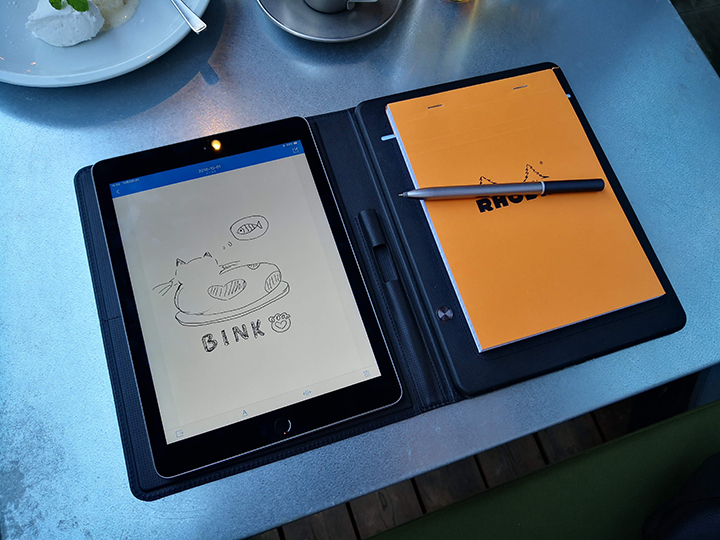 ノートに書いた文字をリアルタイムにテキストデータ化できる新しい筆記用具「binkスマートノートパッド」