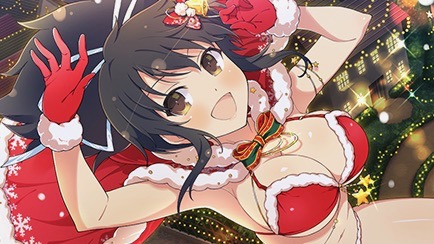 圧倒的な布地面積の少なさ! サンタ水着のシノビ少女が活躍するイベントが開催【シノマス】