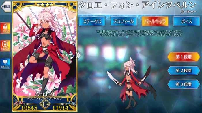 星4アーチャー「クロエ･フォン･アインツベルン」