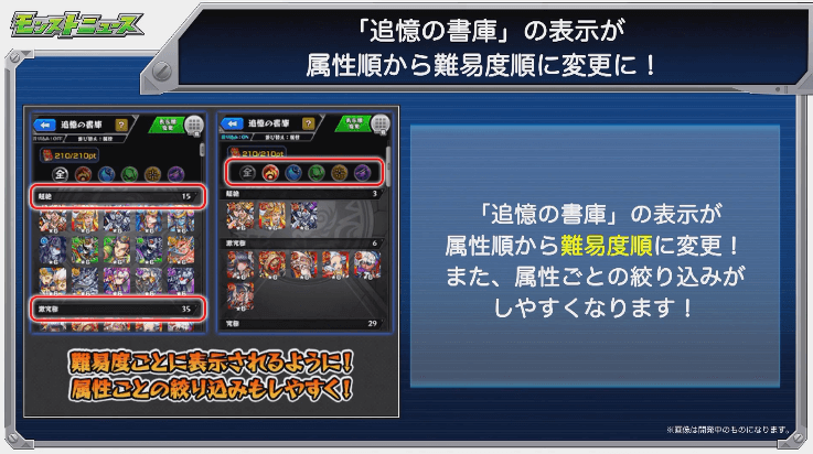 追憶の書庫表示順変更