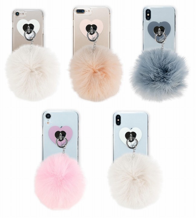 ふわふわのファーとチェーンとハートが可愛いクリアケース Dazzlin Fur クリアケース が登場 Appbank