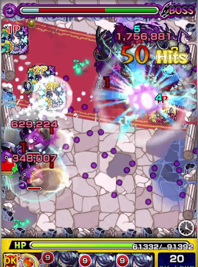 モンストサキュバス獣神化友情コンボ