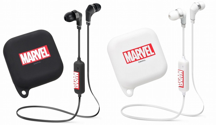 MARVELロゴのワイヤレスイヤホン登場！ファッションのはずしアイテムにも使えるぞ！