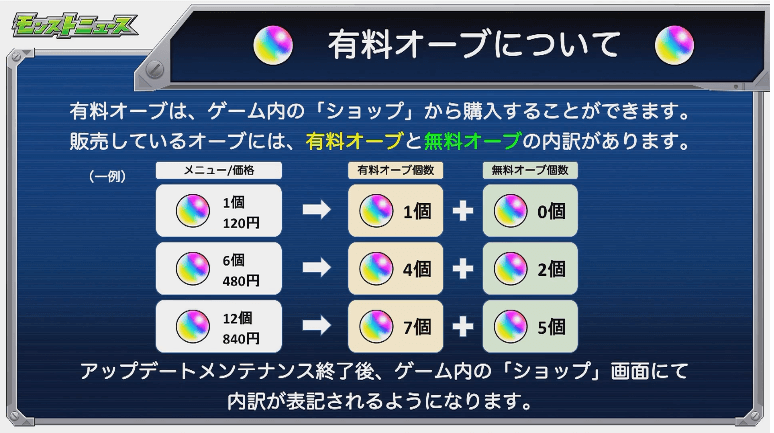 有料オーブについて