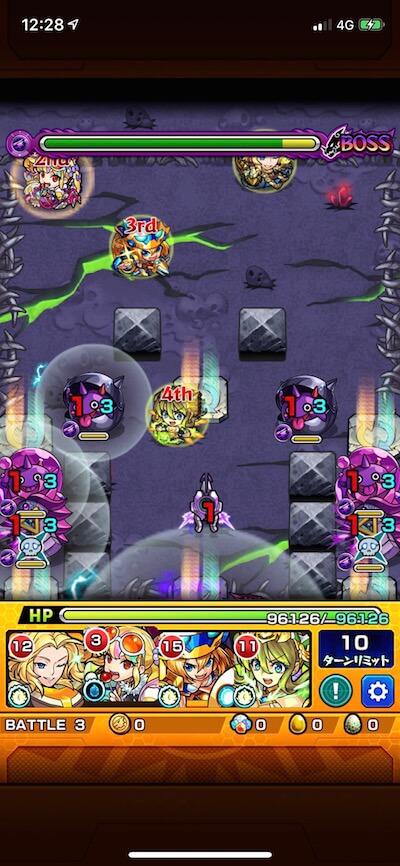モンスト春色の広場5 ステージ3