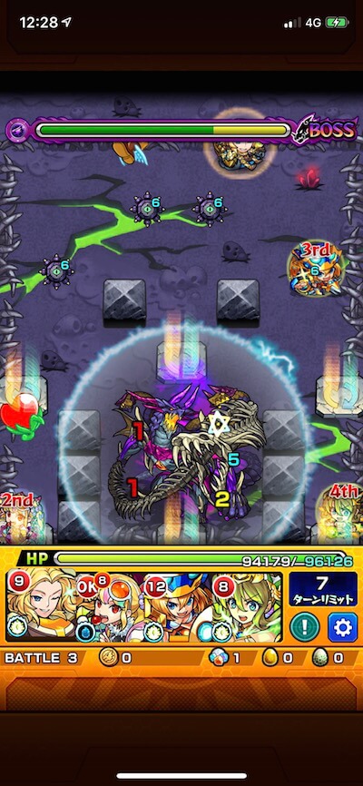 モンスト春色の広場5 ステージ3 クロスドクロ後
