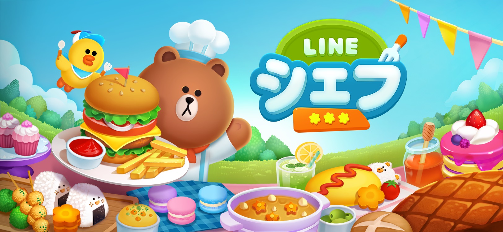 【事前登録】クッキングゲーム『LINE シェフ』が4月8日より事前登録スタート! 不二家のペコちゃんとコラボも予定