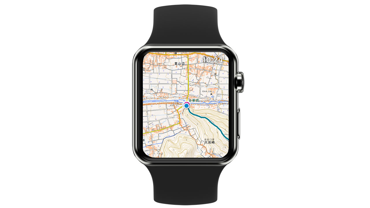 オフライン登山地図アプリ『ヤマレコMAP』がApple Watch対応! スマホを取り出さず現在地を確認できるように