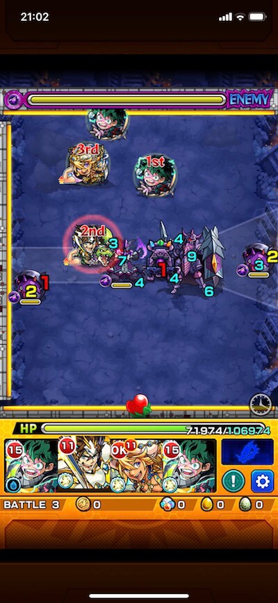 モンストオールフォーワンステージ3