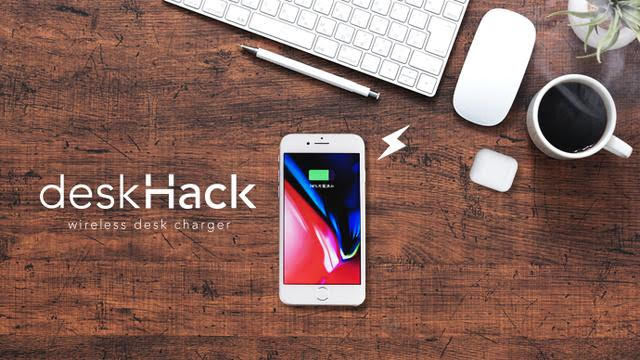 んなバカな・・。iPhoneを机に置くだけで充電できる「deskHack」ってマジかよ。