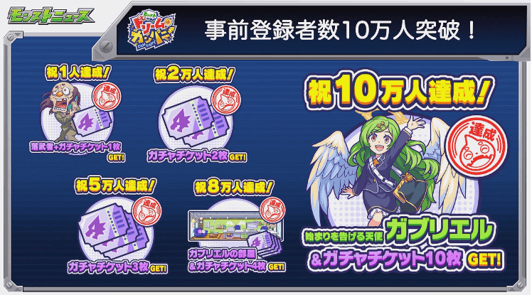 事前登録アイテムがもらえるぞ!