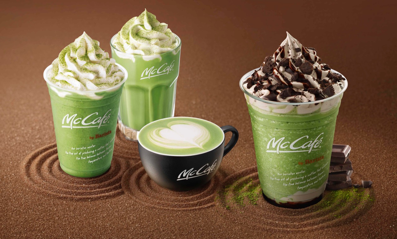 【マクドナルド】風味はもちろん調和された色合いも素敵! 「チョコ抹茶フラッペ」9月25日に発売