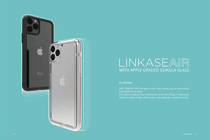 LINKASE AIR with Gorilla Glass（側面TPU：ADM クリア）