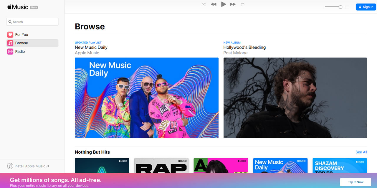 Apple、ブラウザで音楽が聞ける『Apple Music』β版公開!