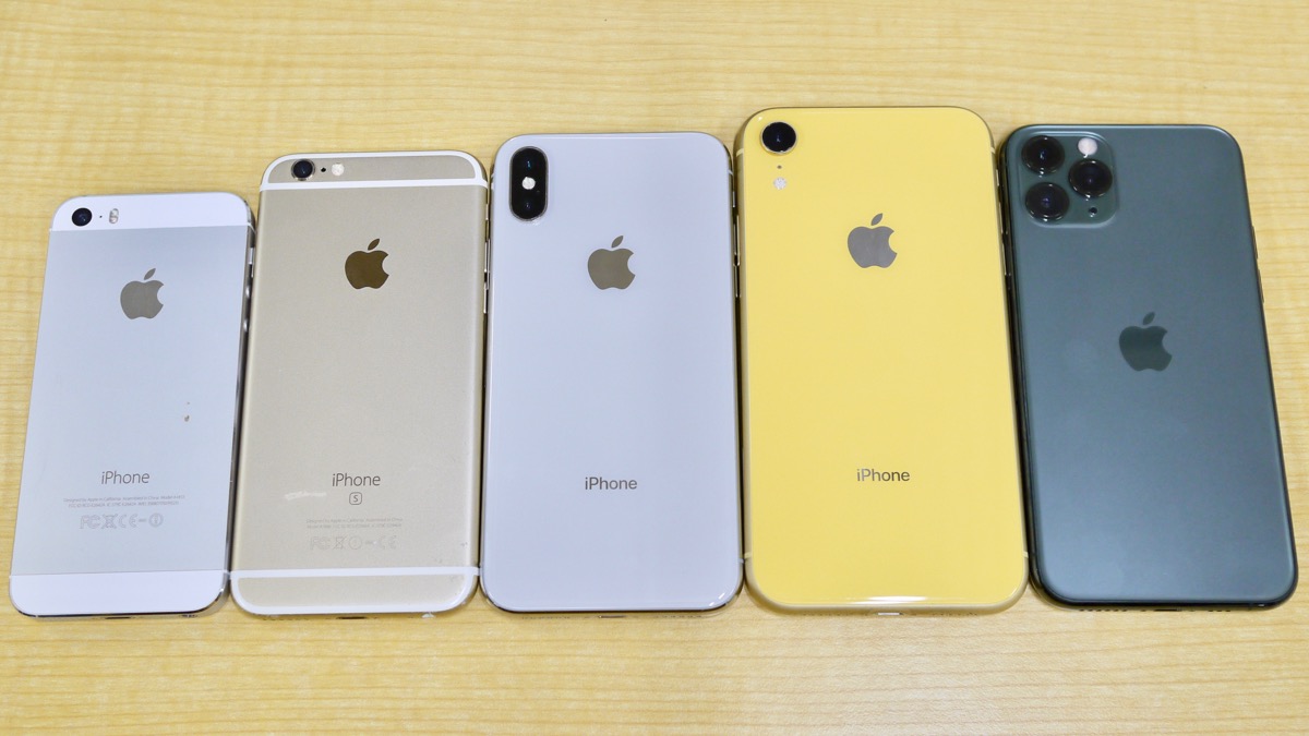 【iPhone 11 Pro】歴代iPhoneと大きさ・重さを比較