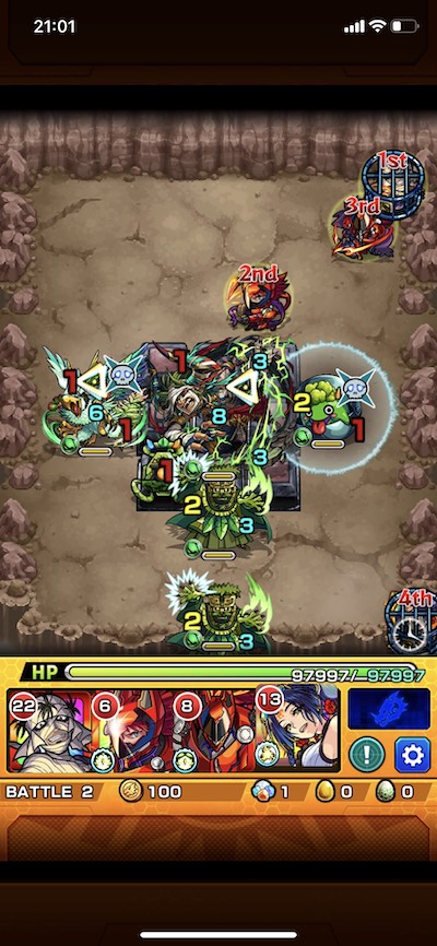 モンスト神威超究極ステージ2