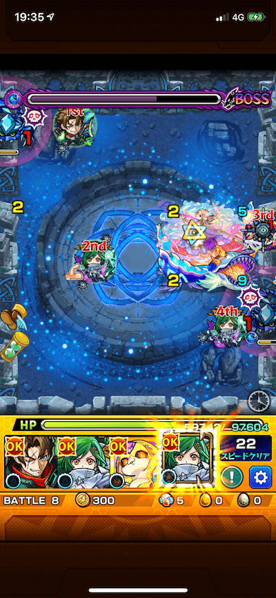 モンストティルナノーグステージボス3 クロスドクロ2回目