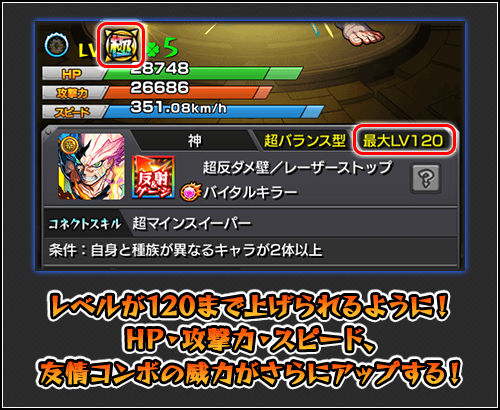 最大LVが120