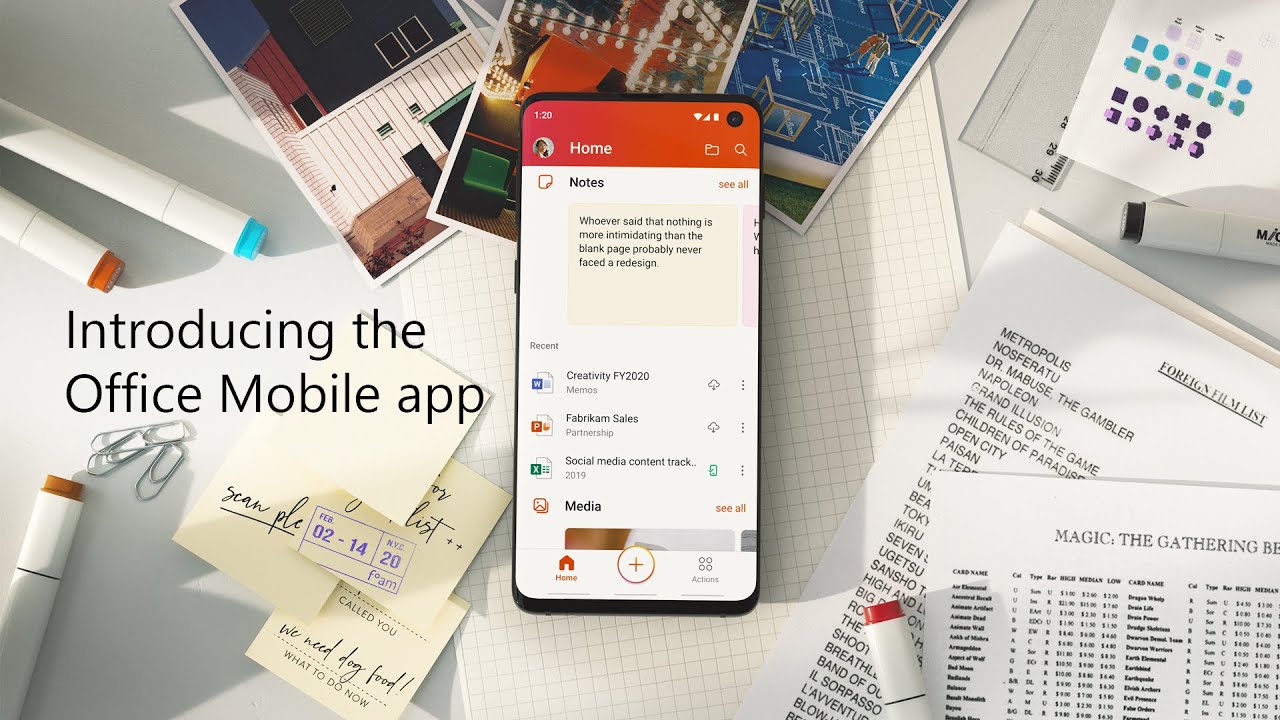 マイクロソフト、『Office mobile』アプリ発表。『Word・Excel・PowerPoint』を1つに統合