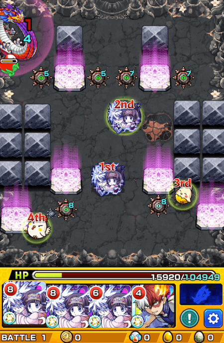モンスト禁忌の獄1キルアチャレンジ