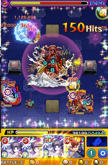 モンスト禁忌の獄1キルアチャレンジ