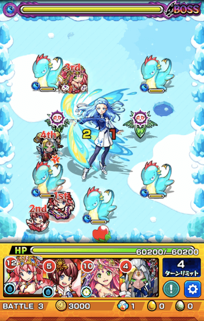 モンスト閃きの遊技場雪空の遊地4-5