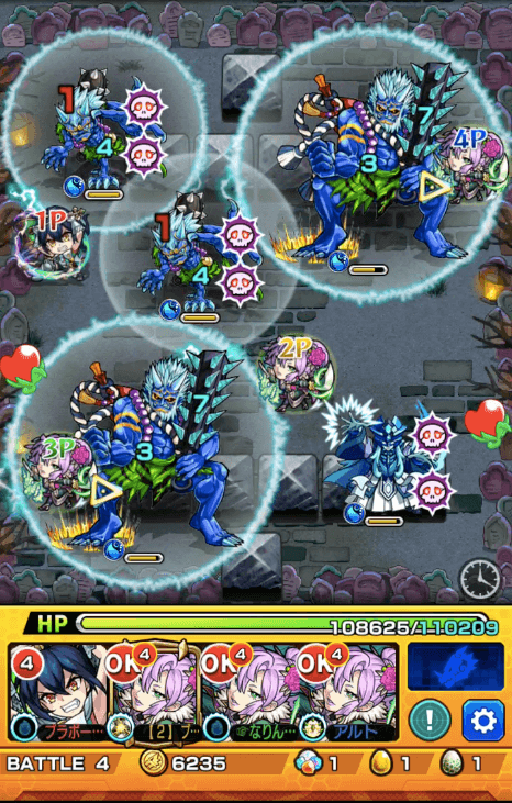 エア ステージ4 左上魔導師処理後