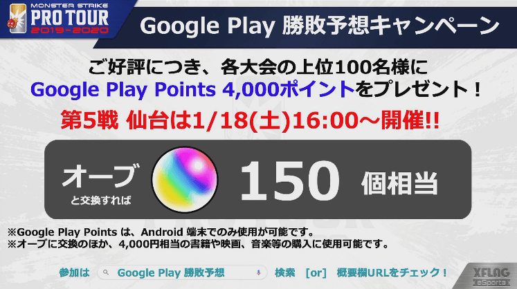 Google Play 勝敗予想