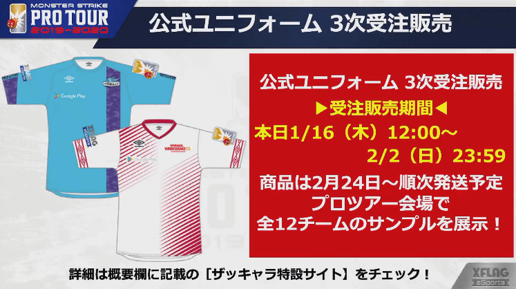 公式ユニフォーム