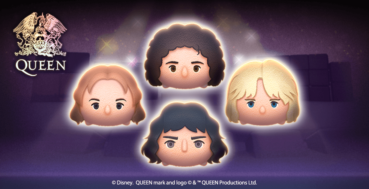 【ツムツム】新ツムQUEEN「フレディ’75」「ジョン･ディーコン」が限定曲付きで登場!