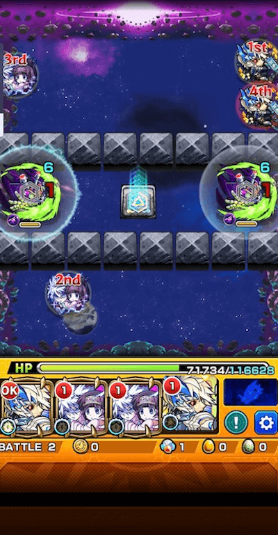 モンストイデアステージ2クロスドクロ後