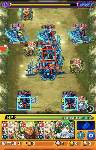 モンスト鬼滅の刃コラボ鱗滝左近次 ステージ2
