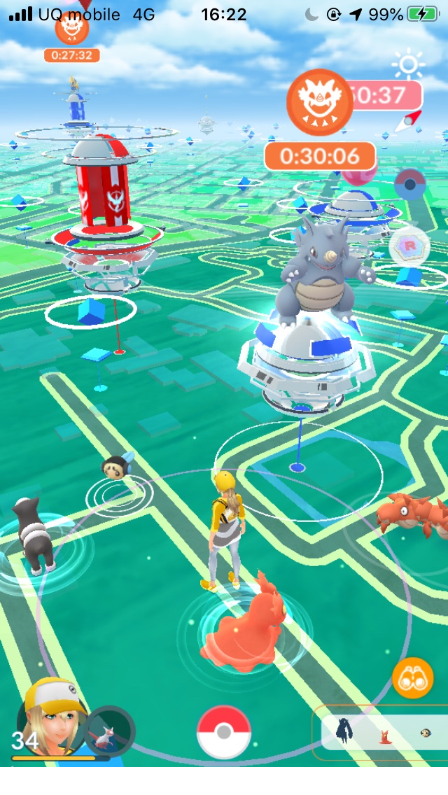 ポケモンgo トルネロスのレイドバトルをこなしつつサイドンの2人撃破に挑戦してみた Appbank