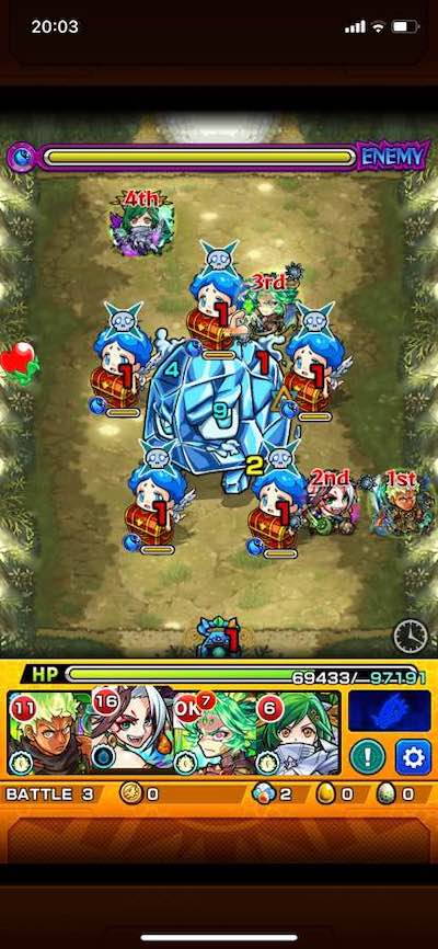 モンスト鬼滅の刃コラボ鱗滝左近次ステージ3