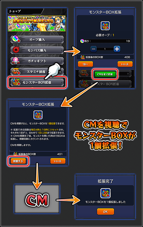 モンスターBOX拡張